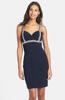 Thumbnail for your product : Betsy & Adam Embellished Shutter Pleat Sheath Dress