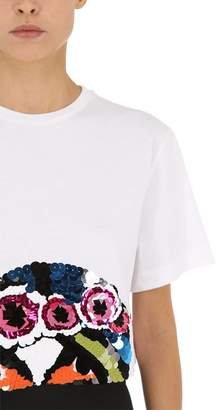 NO KA 'OI No Ka'oi Presence/2 Embroidered Cropped T-shirt