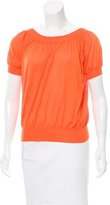 Thumbnail for your product : Hermes Puff Sleeve Cashmere Top