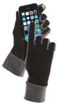 Thumbnail for your product : Isotoner Impressions by Smartouch Technology Gloves - Gray/Black