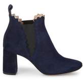 Thumbnail for your product : Ralph Lauren Scalloped Leather Chelsea Boots