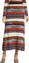 Colorblocked Intarisa Knit Midi Skirt 