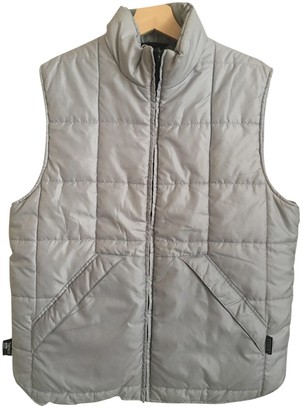 Aigle Grey Leather Jacket for Women