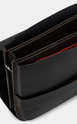 Boldrini Selleria Men's Leather Messenger-Style Briefcase - Brown