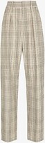 Miro Wide Leg Checked Trousers 