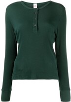 Thumbnail for your product : RE/DONE 60s Long-Sleeved Henley Top