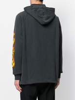 Thumbnail for your product : Palm Angels flame sleeve hooded sweatshirt