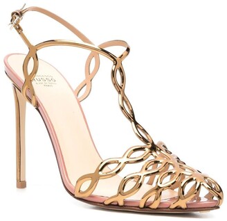 Francesco Russo Cut-Out Pointed-Toe Sandals