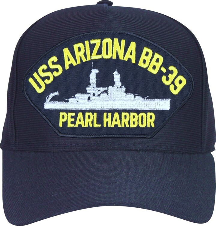 Armed Forces Depot USS Arizona BB39 Pearl Harbor Cap. Navy Blue. Made