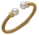 Thumbnail for your product : Majorica 12MM White Pearl Tipped Bracelet/Goldtone