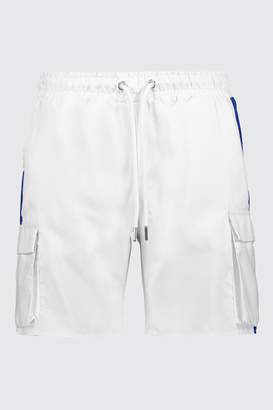 boohoo Drawstring Cargo Shorts With Side Tape