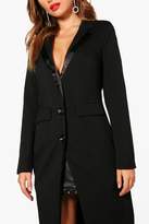 Thumbnail for your product : boohoo Thigh Split Tuxedo Dress