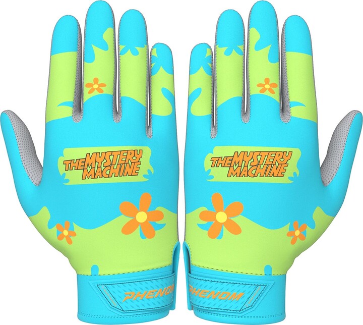 Phenom Elite Youth Quantum Orbit Scooby Doo Batting Gloves, Large, Teal