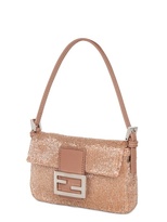 Thumbnail for your product : Fendi Swarovski And Leather Mini Baguette Bag
