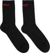 Thumbnail for your product : Alexander McQueen Navy Gothic Socks