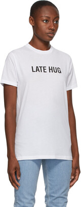 Helmut Lang SSENSE Exclusive White 'Late Hug' T-Shirt