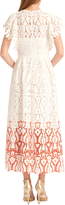 Thumbnail for your product : ML Monique Lhuillier Two-Tone Floral Lace Evening Dress