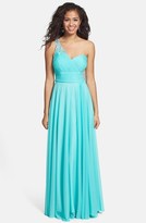 Thumbnail for your product : Xscape Evenings Embellished One-Shoulder Jersey Gown
