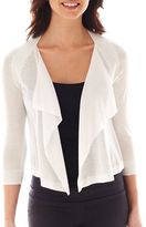 Thumbnail for your product : JCPenney Worthington Flyaway Cardigan Sweater - Petite