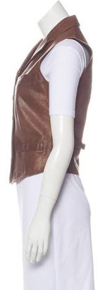 Ralph Lauren Leather Notch-lapel Vest