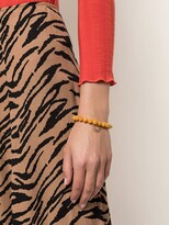 Thumbnail for your product : Sydney Evan 14kt Yellow Gold Diamond Clover Horseshoe Charm Bracelet