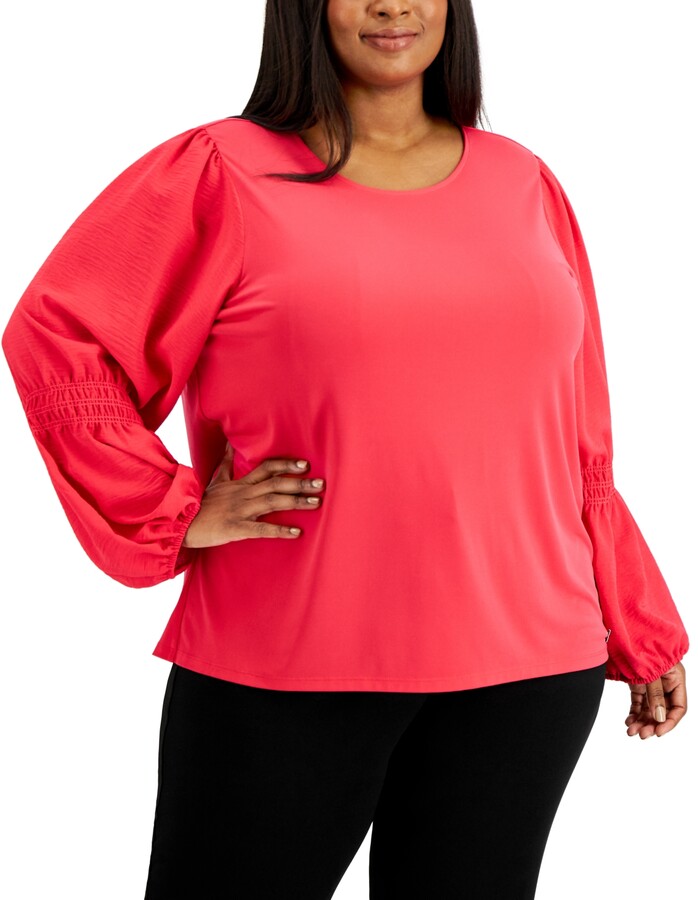 Calvin Klein Women's Plus Size Tops | Shop the world's largest collection  of fashion | ShopStyle