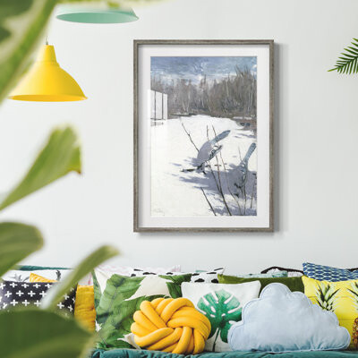 Red Barrel Studio Vintage Landscape CLXXIX -Framed Print