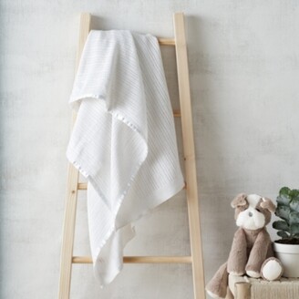 The White Company Satin Edged Cellular Baby Blanket. One Size