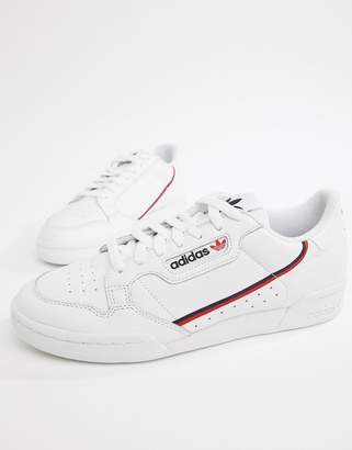 adidas Continental 80's Trainers In White B41674