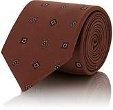 Thumbnail for your product : Drakes Men's Medallion-Print Silk Twill Necktie - Brown