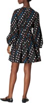 Thumbnail for your product : Carolina Herrera Polka Dot Puff-Sleeve Gathered Corset Dress
