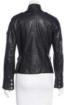 Thumbnail for your product : Tory Burch Leather Mock Collar Jacket