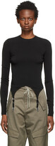 Thumbnail for your product : Dion Lee Black Garter Long Sleeve T-Shirt