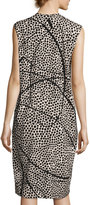 Thumbnail for your product : Zero Maria Cornejo Cap-Sleeve Dot-Print Silk Dress, Multi