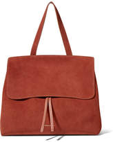 Thumbnail for your product : Mansur Gavriel Lady Leather-trimmed Suede Tote - Brick