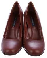 Thumbnail for your product : Ralph Lauren Leather Round-Toe Pumps
