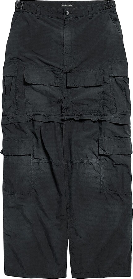 Balenciaga Women's Cargo Maxi Skirt - Black - Size 0
