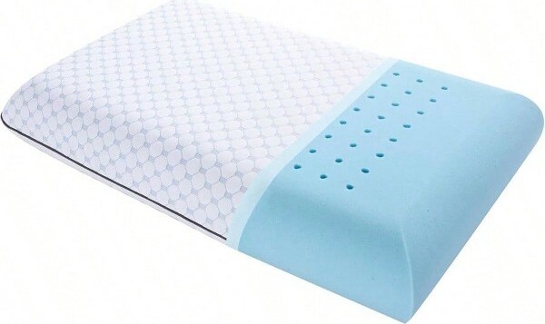 AI'MAGE FoamPillow,Ventilated,Cooling,Orthopedic,WashableCover,forAllSleepPositionsbluestandard