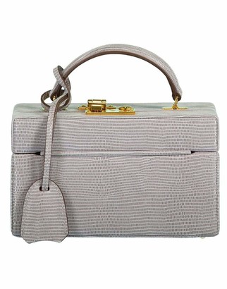 pewter leather handbag