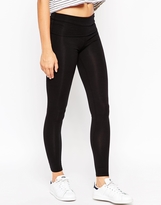 Thumbnail for your product : ASOS Soft Touch Leggings With Fold Over Waistband