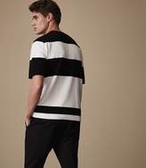 Thumbnail for your product : Reiss LONGDON Block stripe knit Black