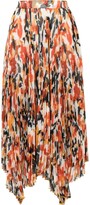 Thumbnail for your product : Proenza Schouler Floral-Print Pleated Skirt