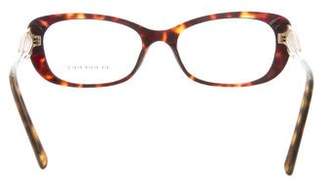 Burberry Tortoiseshell Oval Eyeglasses
