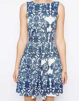 Thumbnail for your product : Closet Skater Dress in Baroque Print
