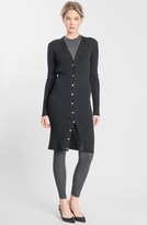 Thumbnail for your product : Dolce & Gabbana Crystal Button Ribbed Wool Sweater Dress