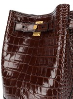 Thumbnail for your product : Balmain Crocodile-Effect Shoulder Bag