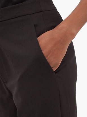 Tibi Sebastian High-rise Crepe Trousers - Black