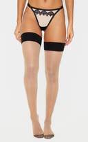 Thumbnail for your product : PrettyLittleThing Nude Seamed Back Sheer Stockings