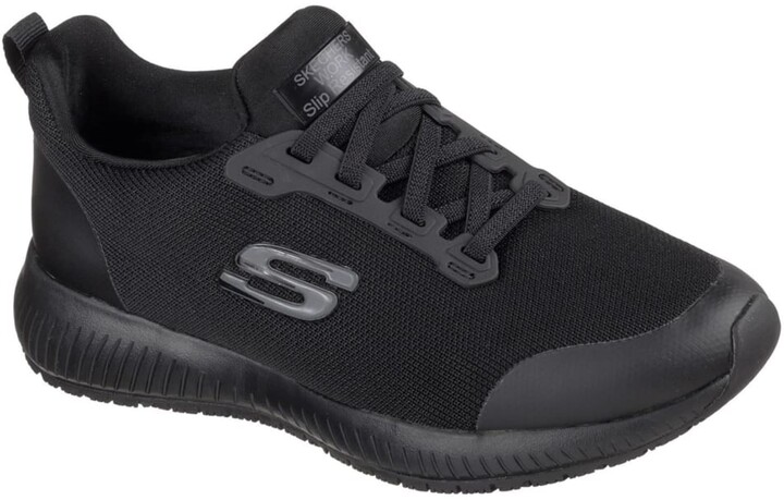 skechers black shoes for women