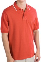 Thumbnail for your product : Lands' End Striped Collar Mesh Polo Shirt - Short Sleeve (For Men)